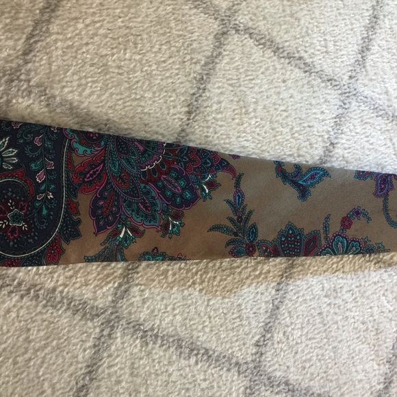 Dior Multicolor Paisley Silk Tie - Picture 5 of 7